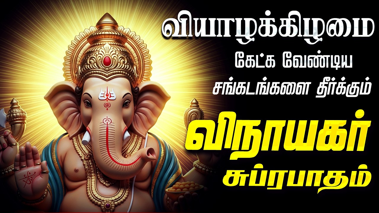 🔴 LIVE SONGS | வியாழக்கிழமை கேட்க வேண்டிய விநாயகர் சுப்ரபாதம் Vinayagar Tamil Suprabatham Songs