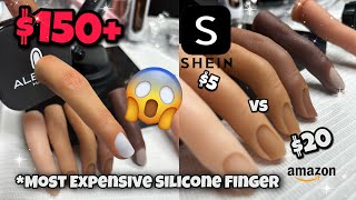 TESTING A $150+ SILICONE FINGER | Was It Worth It? | ALEANA HAND vs SHEIN vs AMAZON *HONEST REVIEW*