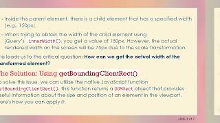 How to Get the Actual Width of a Transformed Element in JavaScript
