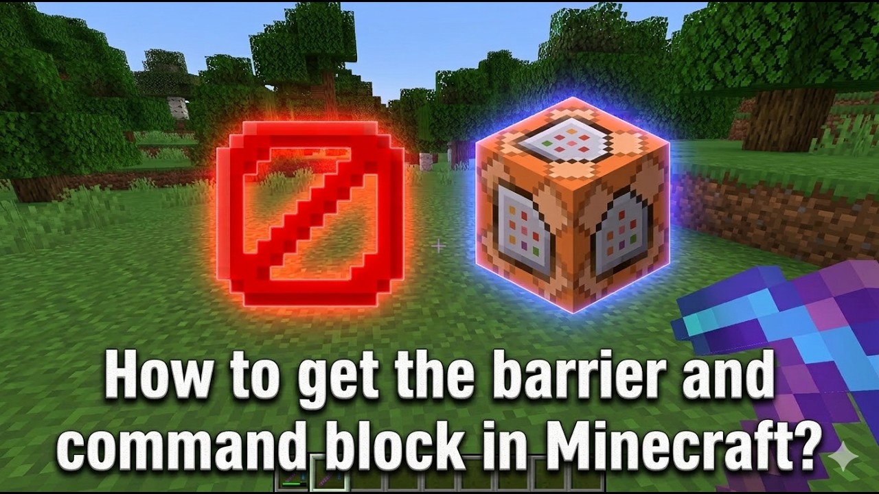 How to get the barrier and command block in Minecraft? (All commands ...
