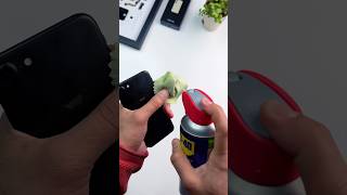 Clean Your iPhone or Gadgets With WD 40 Contact Cleaner #shorts