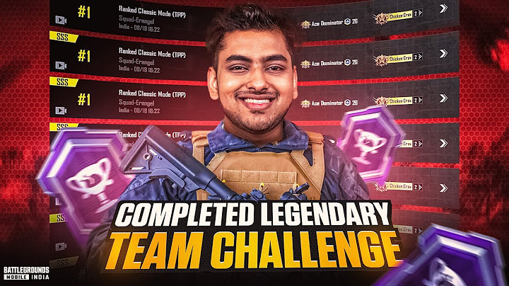First Person in S8UL to Complete the "Legendary Team" Challenge