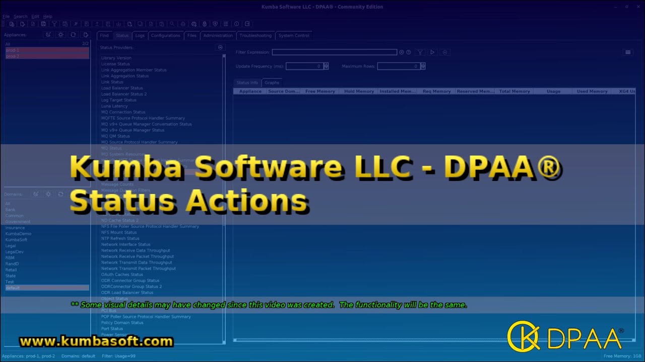 DPAA® - Invoking Status Actions