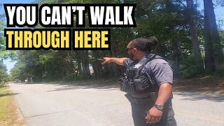 Deputy Threatens Trespassing Charge — On a Public Street