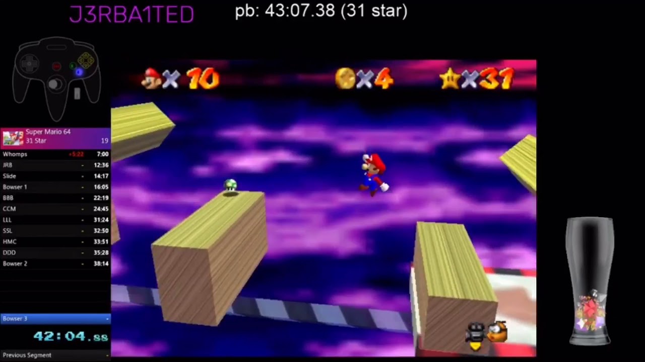 mario 64 baby rage 6 (punched hole in my closet) - YouTube