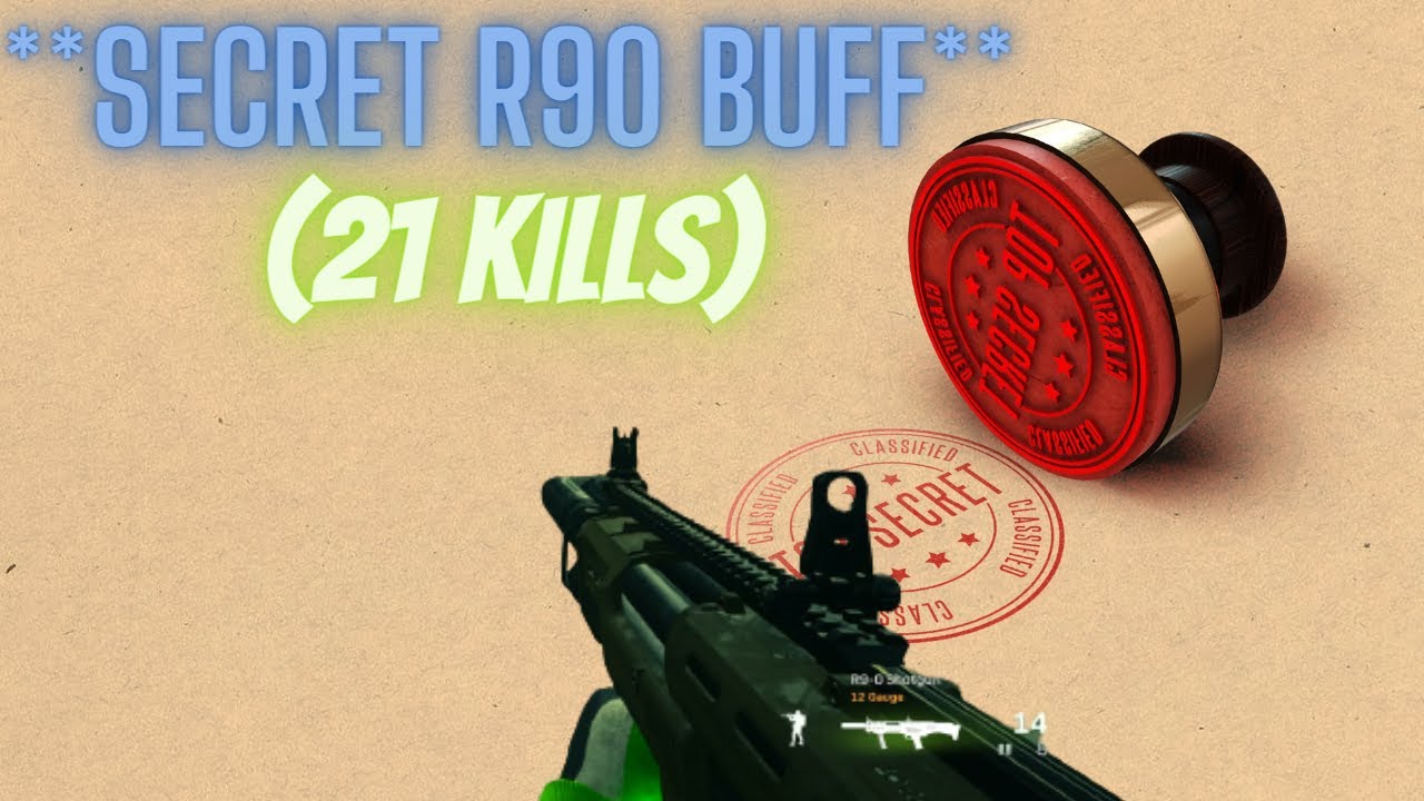 THE R90 GOT A SECRET BUFF! (21 KILL GAMEPLAY)