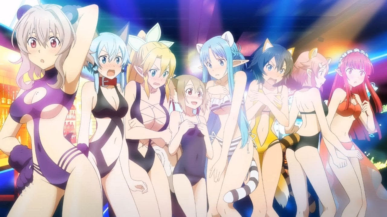 Sexy Revealing Swimsuits And Furry Tails Accel World Vs Sword Art Online Youtube