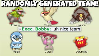 USING A RANDOMLY GENERATED POKEMON TEAM! Pokemon Showdown