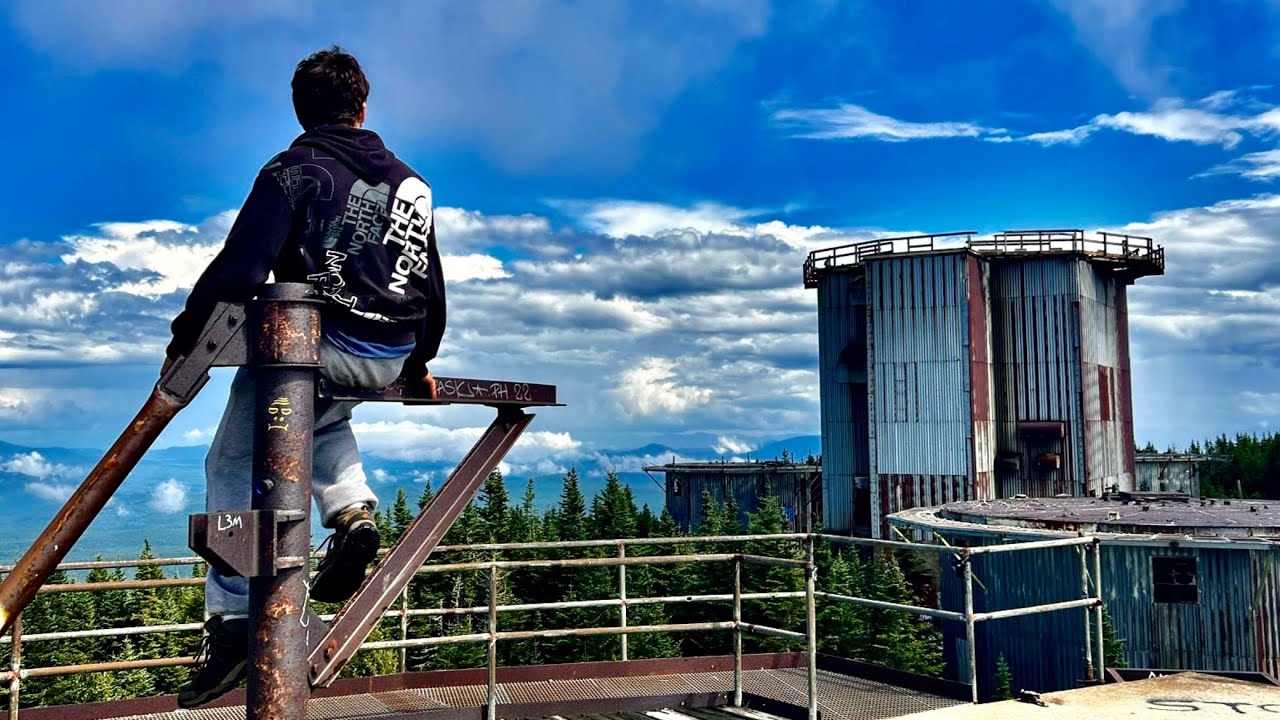 Abandoned Lyndonville Air Force Station Camping in the Radar Towers