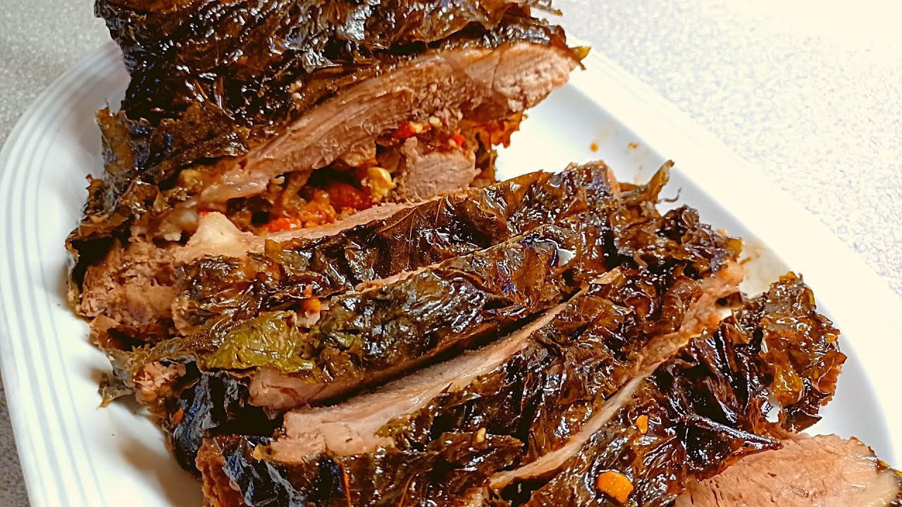 Баранья нога в виноградных листьях / Греческая кухня / Просто и вкусно ...