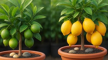 🍋 How to Grow a Potted Lemon Tree and Harvest in 1 Year