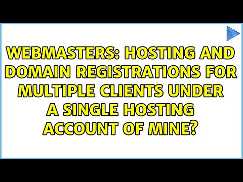 Hosting and domain registrations for multiple clients under a single hosting account of mine?