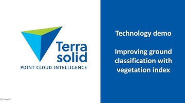 Improving Ground Classification with Vegetation Index using TerraScan
