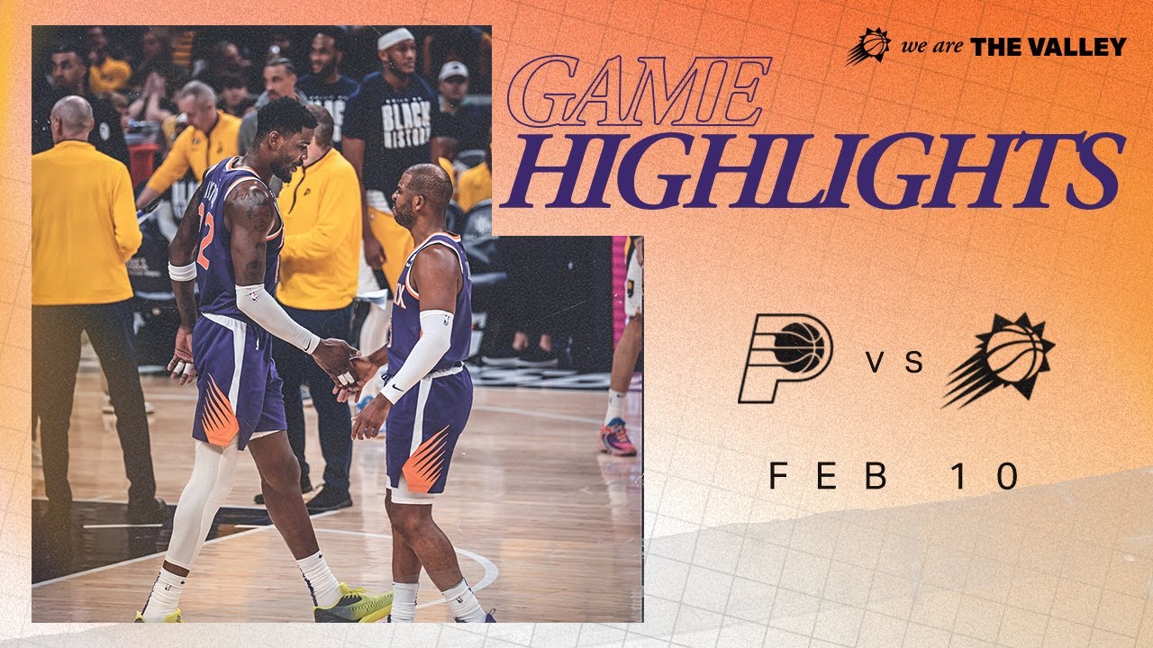 The Phoenix Suns end the road trip with a double digit win over the Pacers.