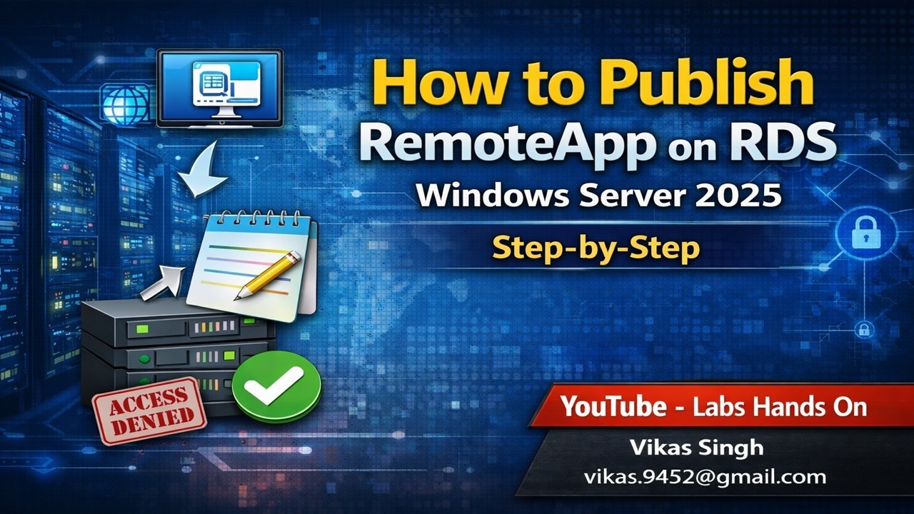 🚀 How to Publish RemoteApp on RDS Windows Server 2025 – Step-by-Step ...