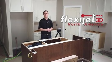 Flexijet - Measuring a kitchen for countertops