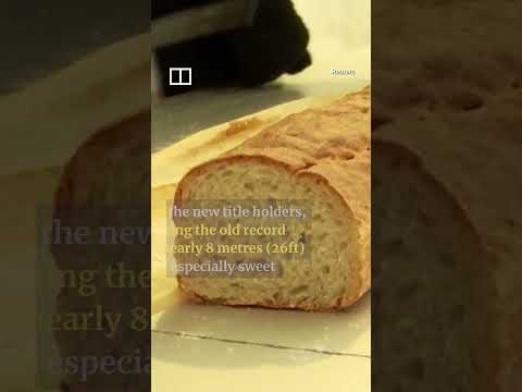 IN A MINUTE:  France reclaims title for baking world-record baguette #shorts