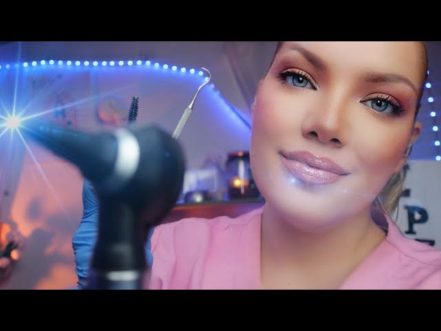 ASMR 👂Best Ear Cleaning and Otoscope Exam of your Life 👂