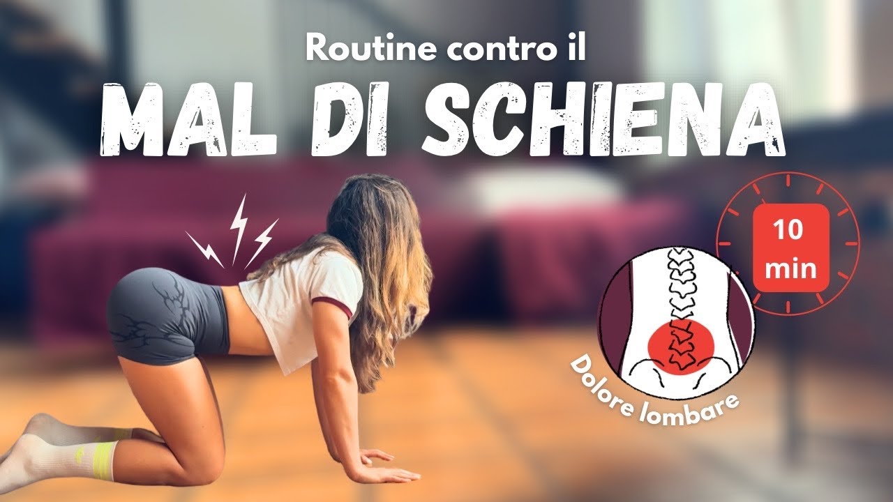 Esercizi per il mal di schiena lombare - Routine di 10 minuti ...