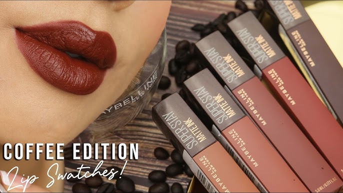 Maybelline SuperStay + Seductress Lipstick Liquid Review Swatch Ink - Matte Shade YouTube 65 