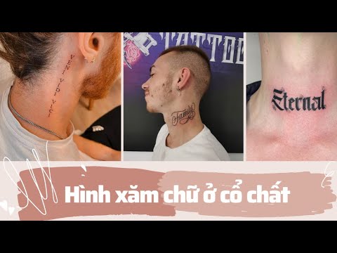 [Đừng bỏ qua] 50 Hình xăm chữ ở cổ đẹp và ý nghĩa nhất mọi thời đại