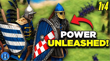 Using Unique Units To FULL POTENTIAL | 1v4 AoE2