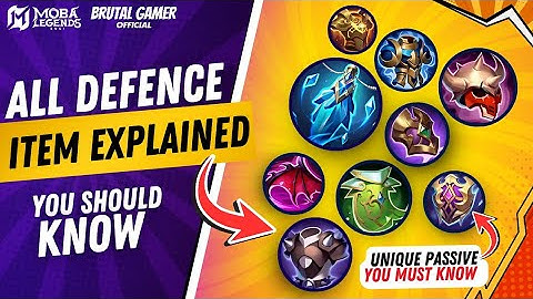 All Defense Items Explained - Passives, Pro Builds & Counter Tips!