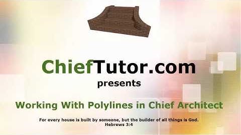 CHIEFTUTOR.com // Shape Polylines in any Direction in Chief Architect