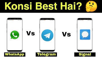 WhatsApp Vs Signal Vs Telegram Security, Features Comparison | Which App Is Best?