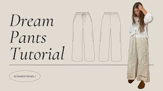 Lane Pants Sewing Tutorial | Beginner Pattern | Sew A Long | Cargo Pants