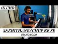 Snehithanesnehithudachup ke se piano solo by likhith dorbala 4k u.