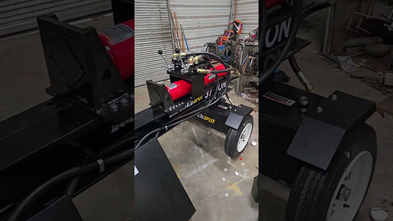 Прочный 37-тонный дровокол, первый запуск.