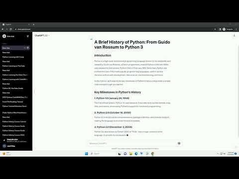 brief history of python