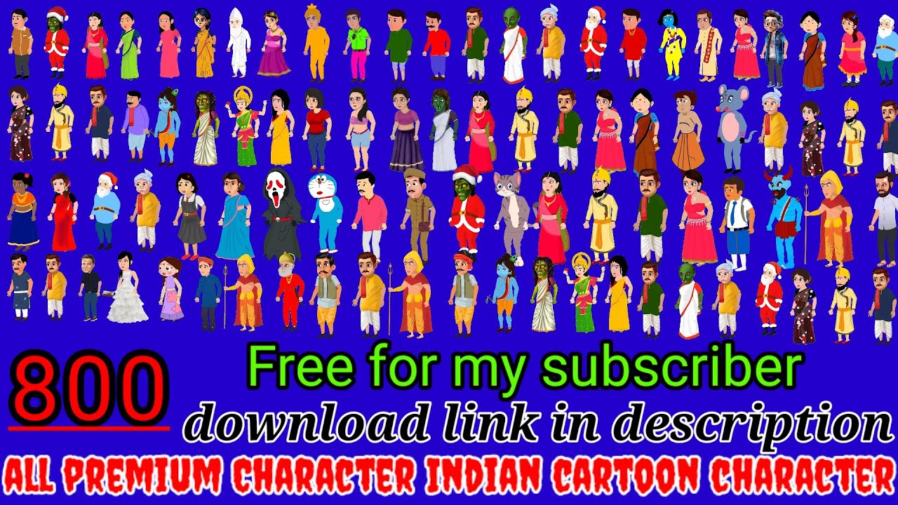 Download All Cartoon Characters | ChromaToons  New Character | Indian Cartoon Charactor Download