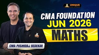 CMA Foundation Maths | Arithmetic and Geometric Progression | L 1 | June 2026 & Dec 2026