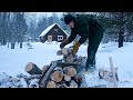 Off Grid Cabin Living: Snowstorm. This Is How We Live.