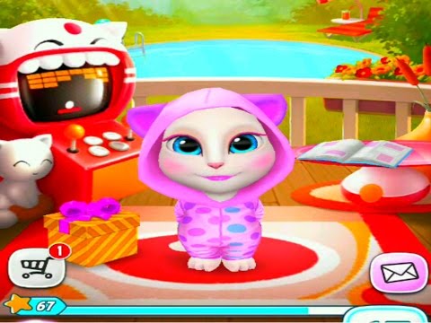 Мульт ИГРА Говорящая Анджела #9 Мультик про котиков # УШАСТИК KIDS Мульт ИГРА Говорящая Анджела #9 Мультик про котиков # УШАСТИК KIDS