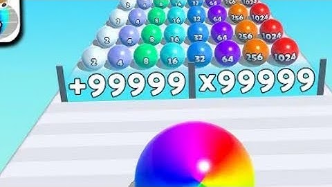 Ball Merge 2048, Ball Run 2048, Juice Run - All Levels Gameplay Android,ios New Mobile Game MVBOPE