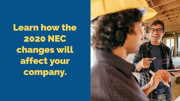 Changes to the 2020 NEC - IEC Chesapeake