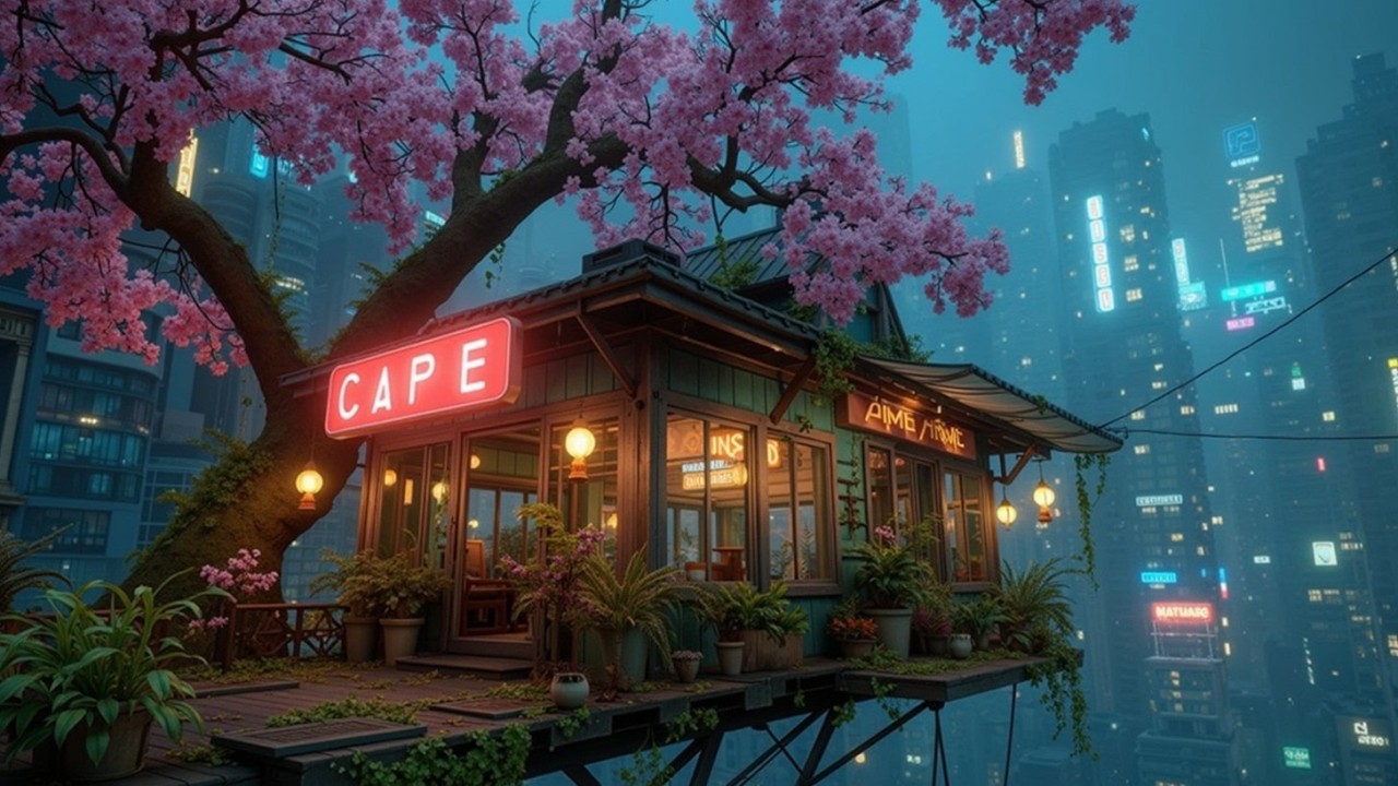 Lofi Кафе Атмосфера Города | Chillhop Lofi Биты для Учебы и Сна