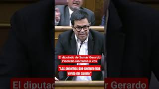 El diputado de Sumar Gerardo Pisarello para los pies a Vox en el Congreso de los Diputados