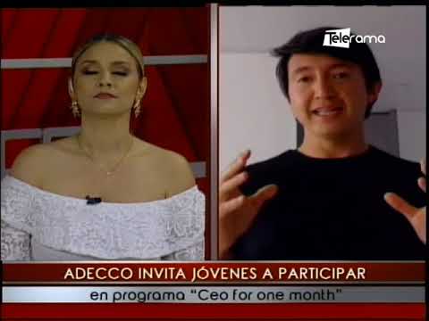 Adecco invita jóvenes a participar en programa CEO for on Month