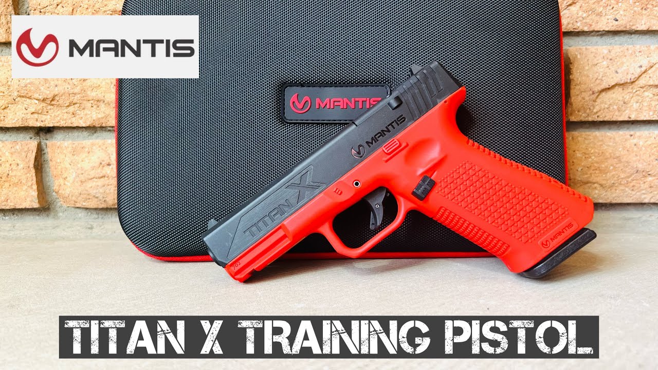 Учебный лазерный пистолет Mantis TitanX Dry Fire (распаковка, обзор и демонстрация)