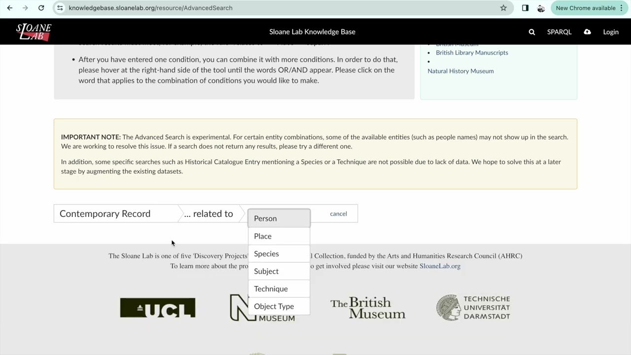Advanced Search - Sloane Lab Knowledge Base 2nd Video Tutorial