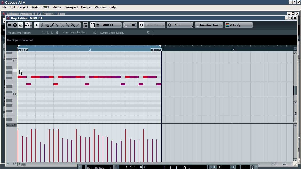 Cubase. Quick change velocity of selected notes - YouTube