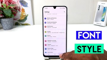 How to change font Style in Samsung Galaxy A16