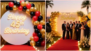 Asi se Vive un Cumpleanos de 45 con Tematica Hollywood Decoracion de cumpleanos