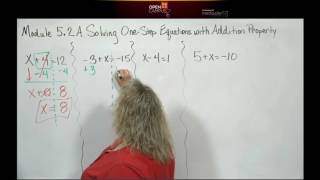 Module 5 2B Solving One Step Equations with Addition Property Wealth