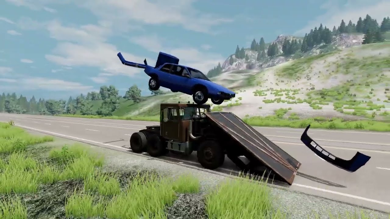 Realistic High-Speed Car Crashes in BeamNG.drive #89 | Ultra Detailed Crash Compilation