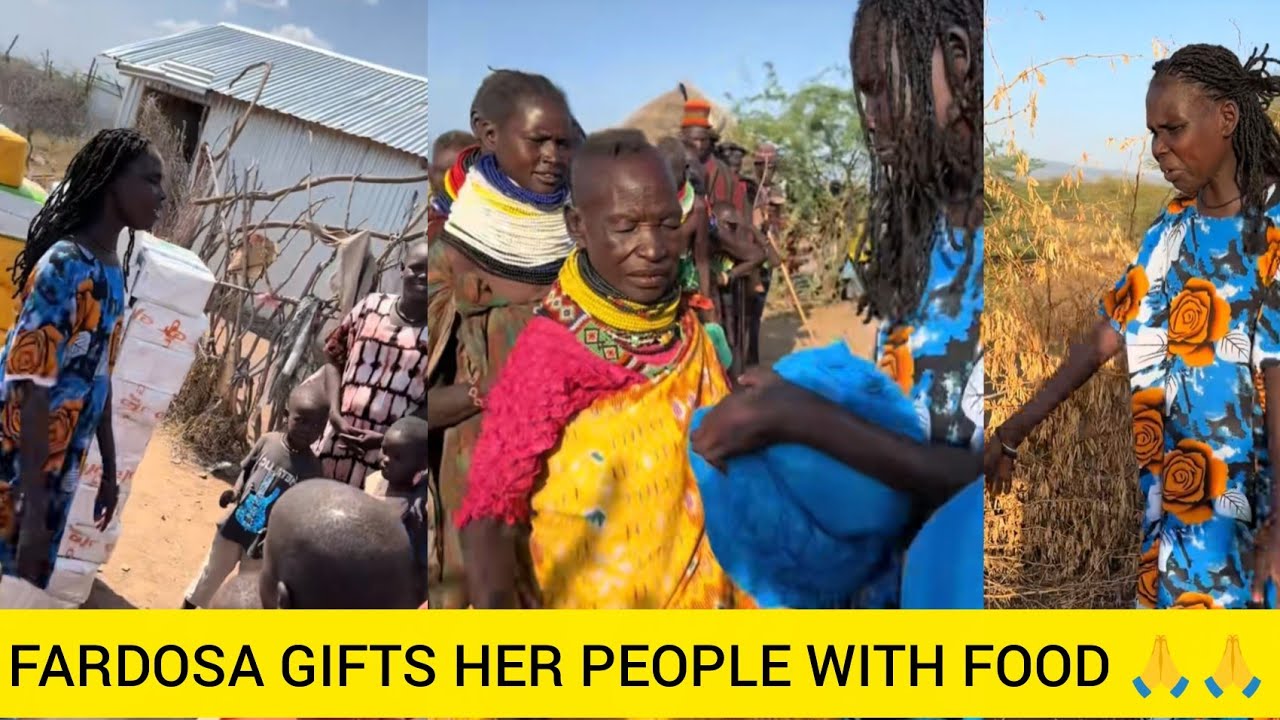 FARDOSA SURPRISES TURKANA NEIGHBORS WITH GITFTS FROM NAIROBI😍😍😍🤗🤗🤗🤗🤗🤗🤗